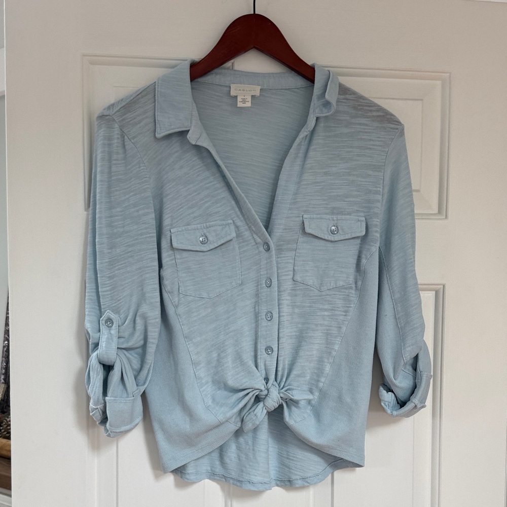 Caslon Sky Blue Button-Down Shirt